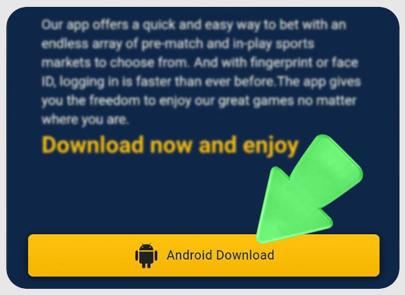 Mostplay app download screen with 'Android Download' button