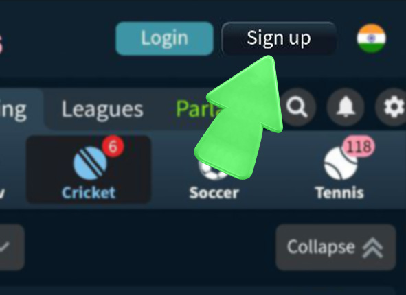Step 2 of registration and verification via the Six6s betting app