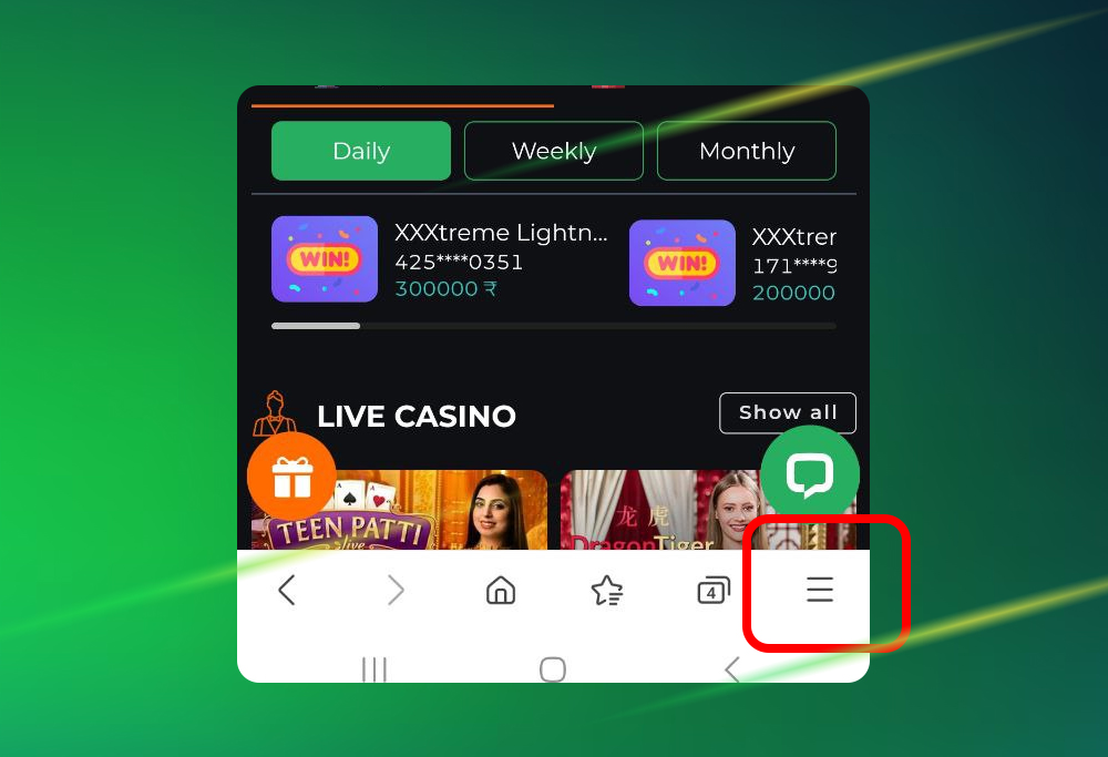 Step 2: Download 9Winz app for Android.