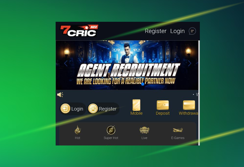 7cric website home page