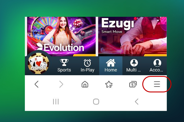 Step 2: Go to your browser settings as per the Cricketbook APK download guide.