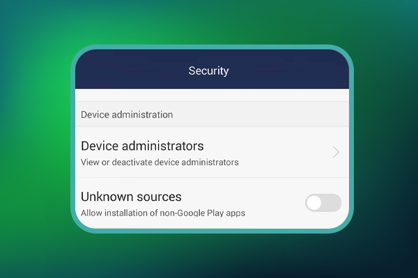Step 5: Enable Unknown Sources — allow the installation of non-Google Play apps to install the 22Bet APK on Android.
